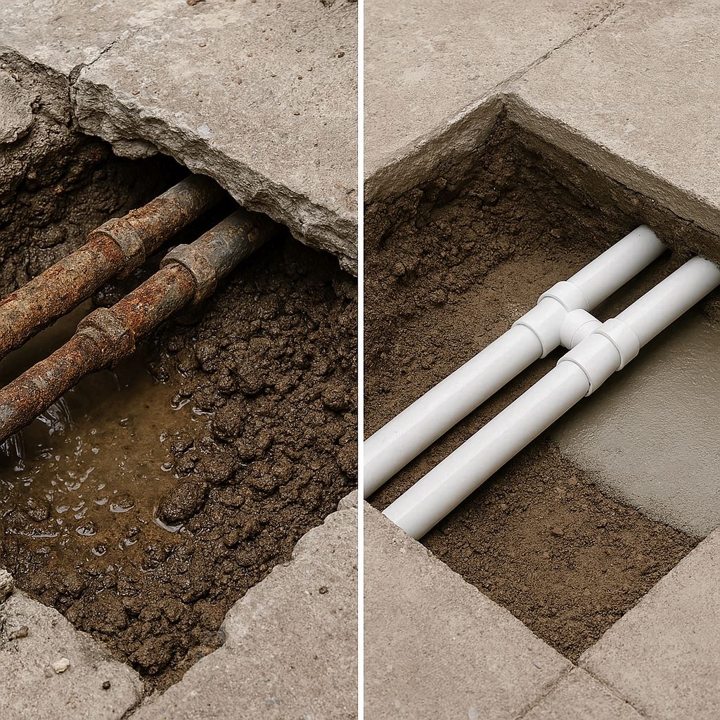 Réparation de réseau d'eau sous pression par H.A.R.T.P