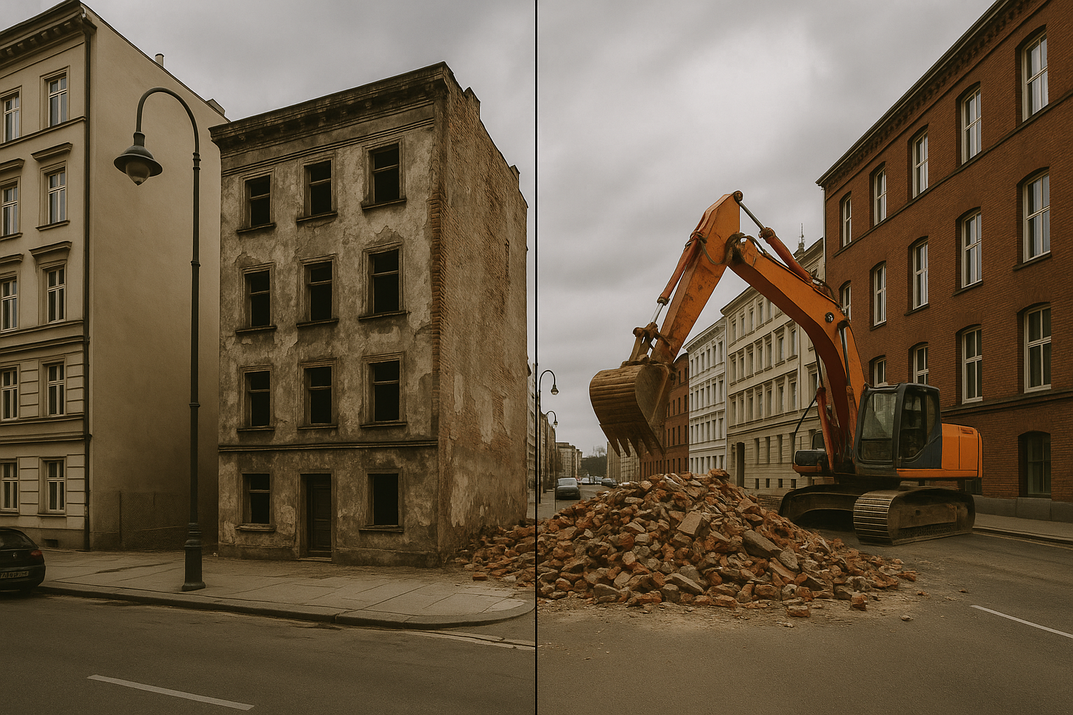 Évacuation et tri des débris après démolition