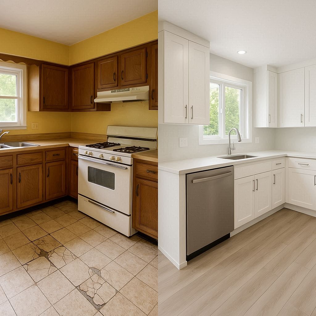 Cuisine aménagée rénovée